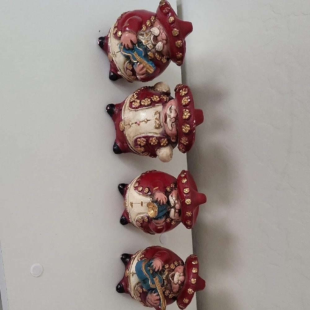 Vintage Mexican Mariachi Band Figurines